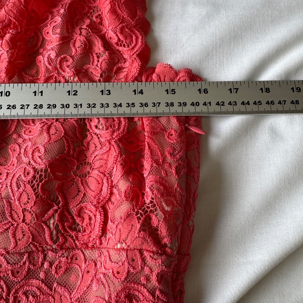 Ivanka Trump Lined Floral Lace Over Sheath Dress Pink 6 Wedding Guest Graduation - Picture 11 of 16